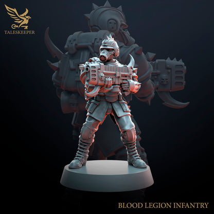 Blood Legion Infantry - Proxies / Cultists - by TalesKeeper - Tabletop Wargaming Miniature Sci-Fi Fantasy Proxy