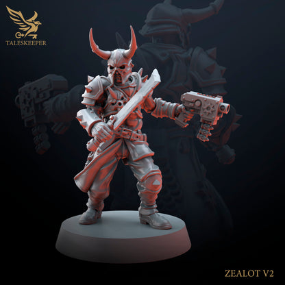 Dark Zealot Infantry - Proxies / Cultists / Modular - by TalesKeeper - Tabletop Wargaming Miniature Sci-Fi/Fantasy/Proxy