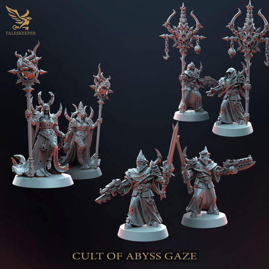 Cult of Abyss Gaze - Proxies / Cultists / Modular - by TalesKeeper - Tabletop Wargaming Miniature Sci-Fi Fantasy Daemon Proxy