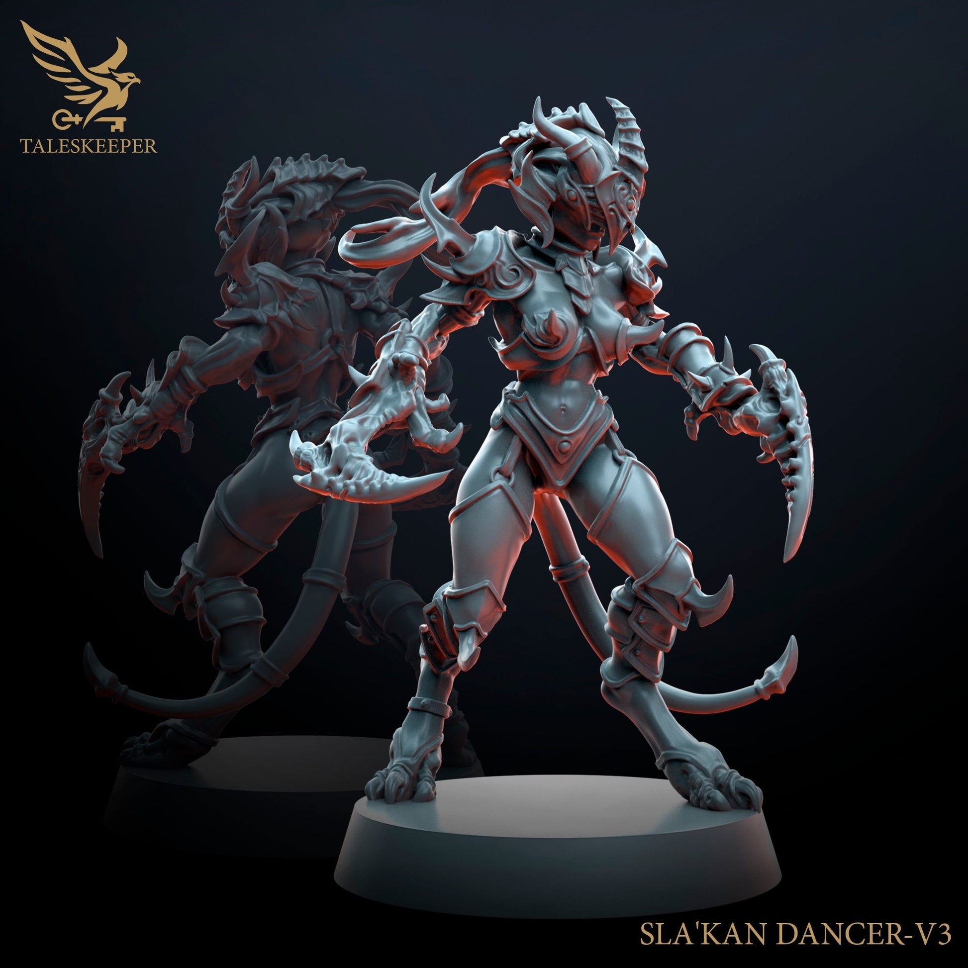 SlaKan Dancers - Proxies / Daemonic - by TalesKeeper - Tabletop Wargaming Miniature Sci-Fi/Fantasy/Daemon/Proxy