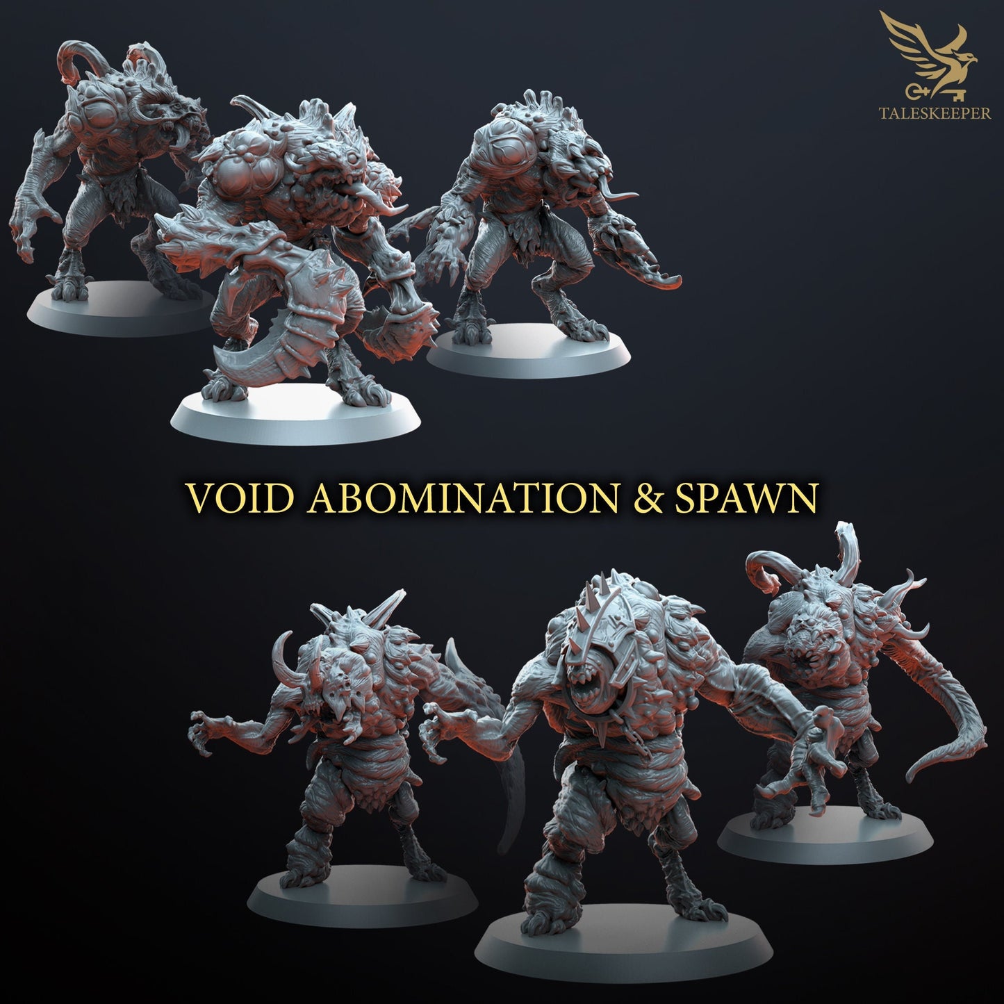 Spawns and Abominations - Proxies / Chaos / Spawn by TalesKeeper - Tabletop Wargaming Miniature Sci-Fi Fantasy Daemon Proxy