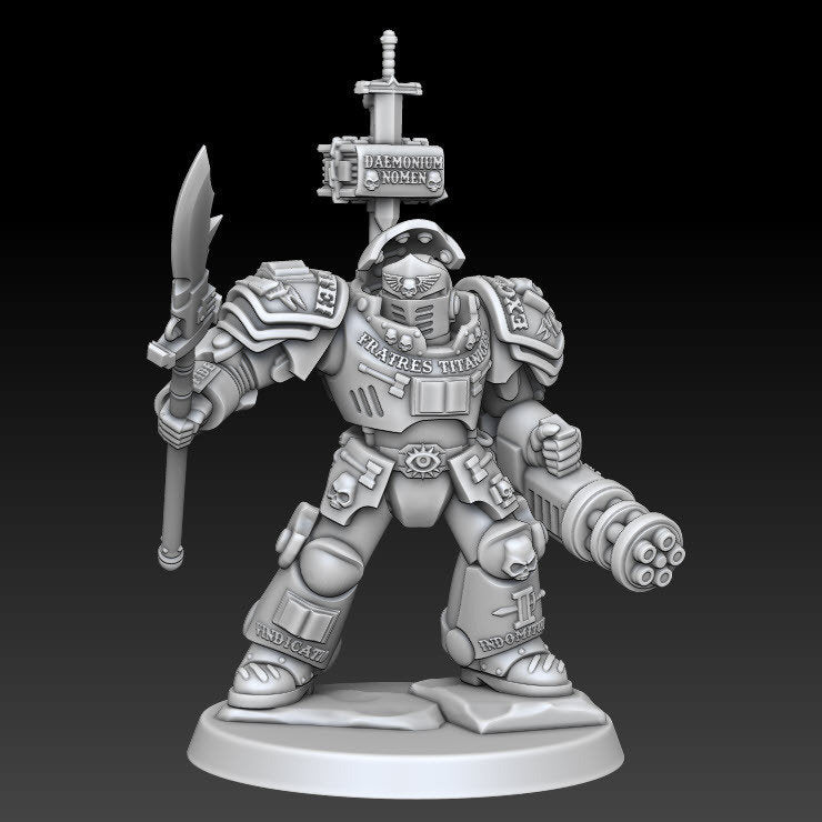 Silver Wardens - Heavy Soldier Squad - DMG Minis - Tabletop Wargaming Miniature Sci-Fi/Fantasy/Daemon/Proxy