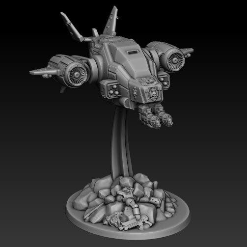 Silver Wardens - Death Claw Gunship - DMG Minis - Tabletop Wargaming Miniature Sci-Fi/Daemon/Proxy