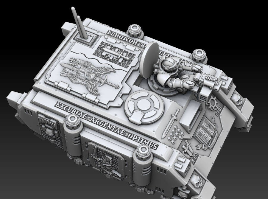 Silver Wardens - Ferox Grav Transport - DMG Minis - Tabletop Wargaming Miniature Sci-Fi/Tank/Proxy