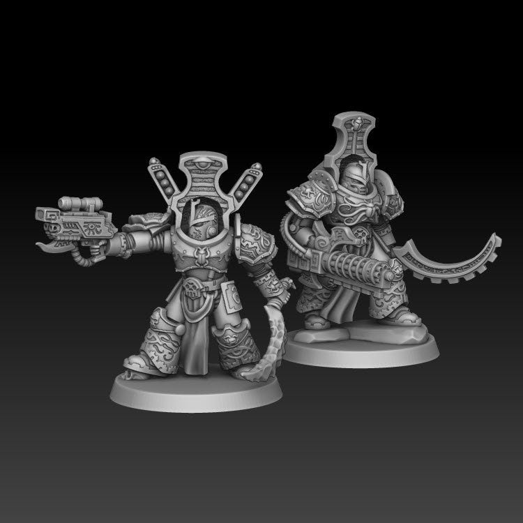 1K Hijos - Escarabas Heavy Soldiers - DMG Minis - Tabletop Wargaming Miniature Sci-Fi/Fantasy/Chaos/Daemon/Proxy/Modular