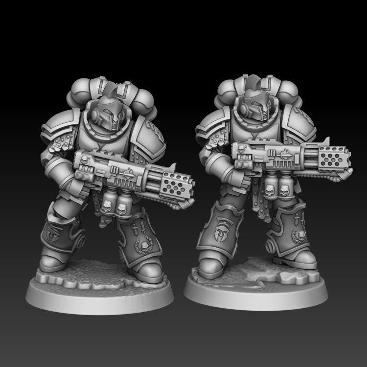 Sons of Spartania - Flame Soldiers - DMG Minis - Tabletop Wargaming Miniature Sci-Fi/Fantasy/Daemon/Proxy