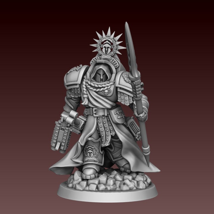 Sons of Spartania - Heavy Documentarian - DMG Minis - Tabletop Wargaming Miniature Sci-Fi/Fantasy/Chaos/Daemon/Proxy