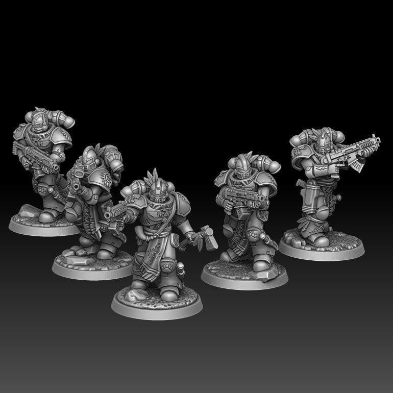 Standard Soldiers - DMG Minis - Tabletop Wargaming Miniature Sci-Fi/Fantasy/Chaos/Daemon/Proxy