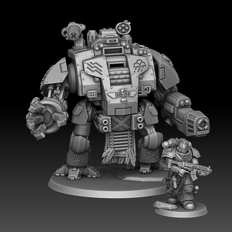 Guardians of the Path - Mech Warrior - DMG Minis - Tabletop Wargaming Miniature Sci-Fi/Fantasy/Chaos/Daemon/Proxy