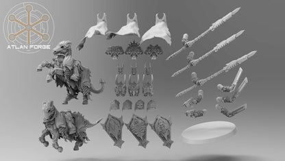 Nekramoroi Cavalry - Vampire Knights - Atlan Forge - Tabletop Wargaming Miniature Sci-Fi/Chaos/Daemon/Proxy