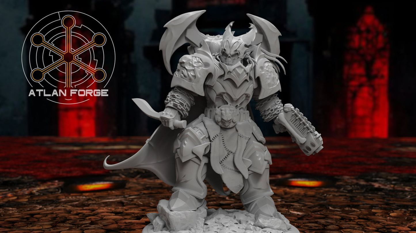 Nekramoroi Captain - Vampire Knights - Atlan Forge - Tabletop Wargaming Miniature Sci-Fi/Chaos/Daemon/Proxy/Modular