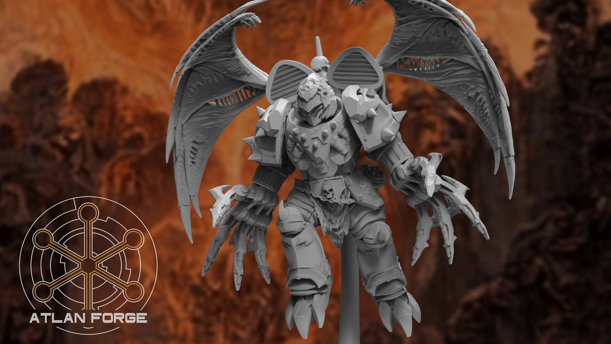 Nekramoroi Spiridus (Devil's Messengers) - Vampire Knights - Atlan Forge - Tabletop Wargaming Miniature Sci-Fi/Chaos/Daemon/Proxy/Modular