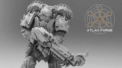 Dragon Knights Wardens - Atlan Forge - Tabletop Wargaming Miniature Sci-Fi Chaos Daemon Proxy Modular