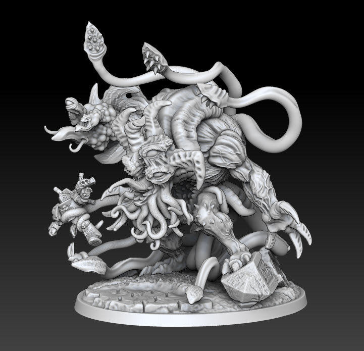 1K Hijos - Vortex Mutie-Monster - DMG Minis - Tabletop Wargaming Miniature Sci-Fi/Fantasy/Chaos/Daemon/Proxy