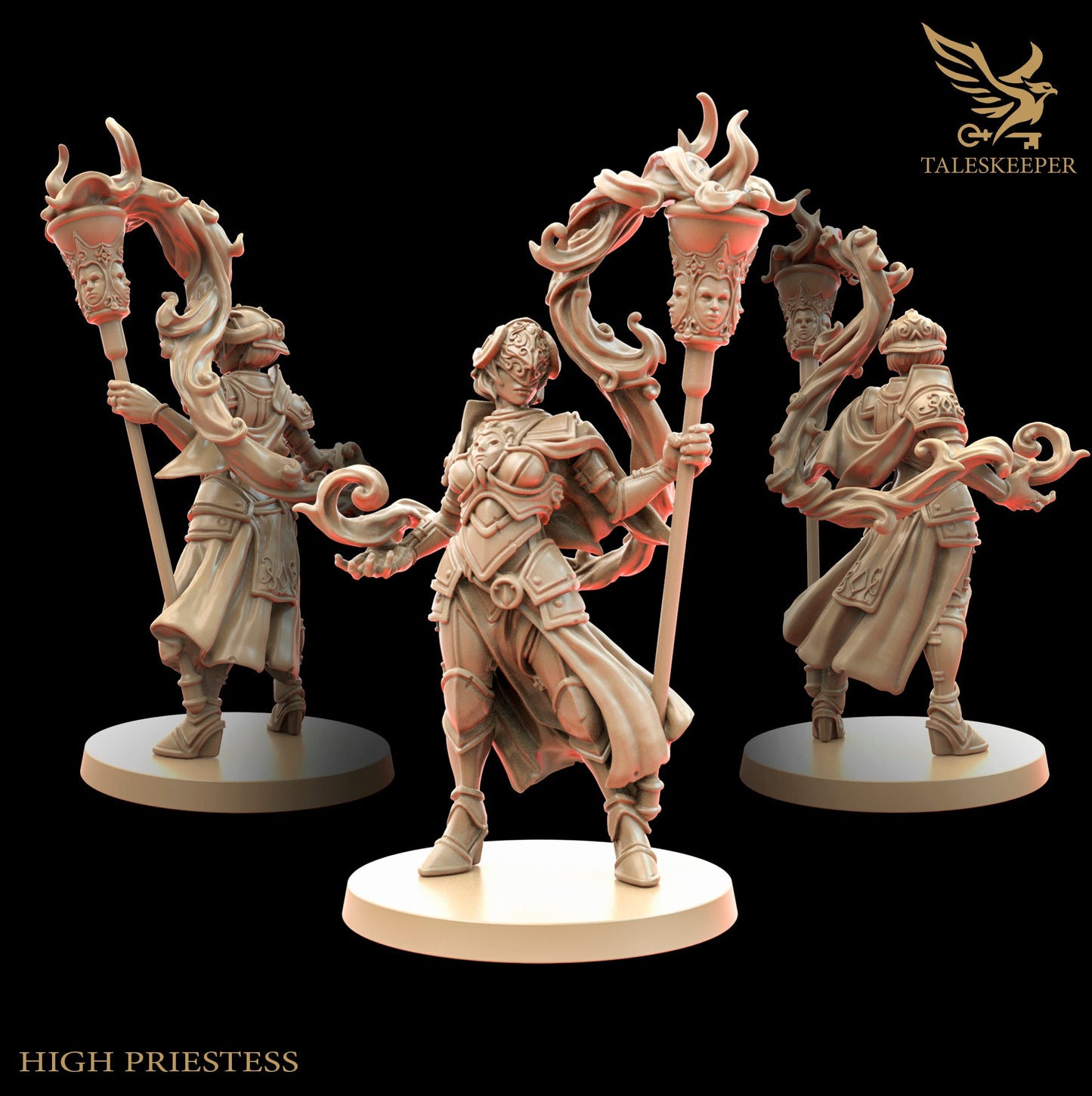 Strife Torch High Priestess - RPG - by TalesKeeper - Tabletop Wargaming Miniature Sci-Fi and Fantasy