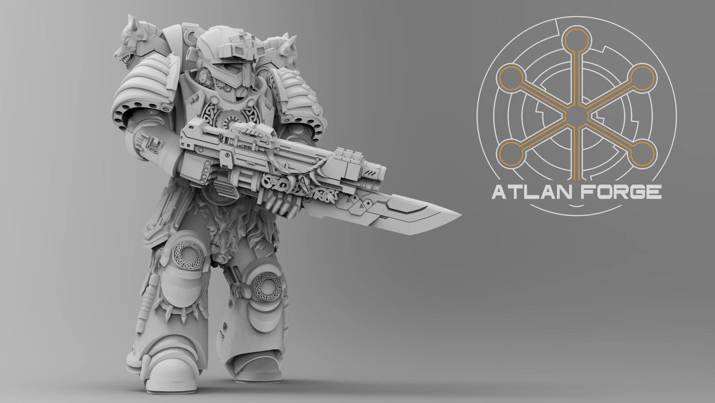 Asgardian Rangers - Atlan Forge - Tabletop Wargaming Miniature Sci-Fi Proxy Modular