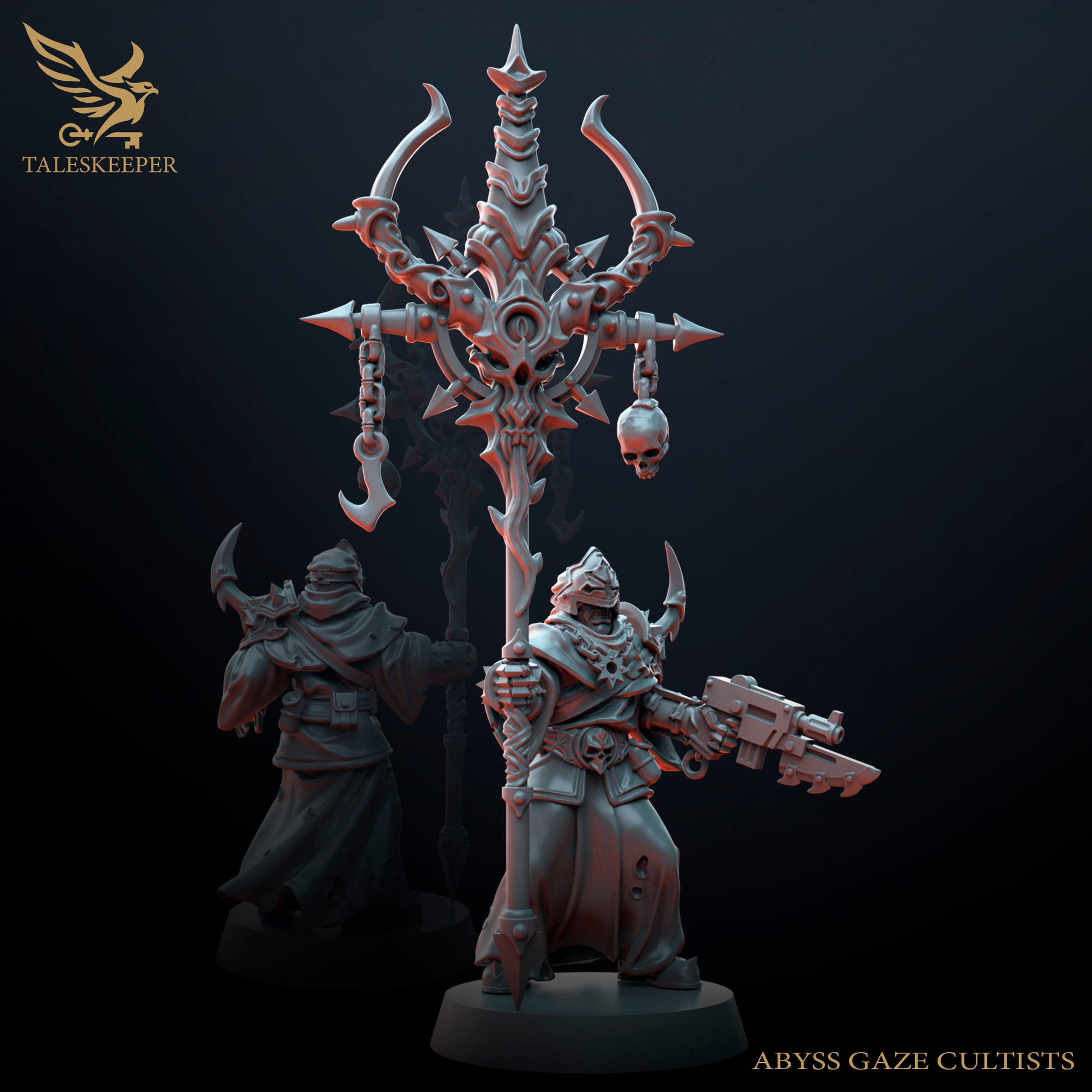 Cult of Abyss Gaze - Proxies / Cultists / Modular - by TalesKeeper - Tabletop Wargaming Miniature Sci-Fi Fantasy Daemon Proxy