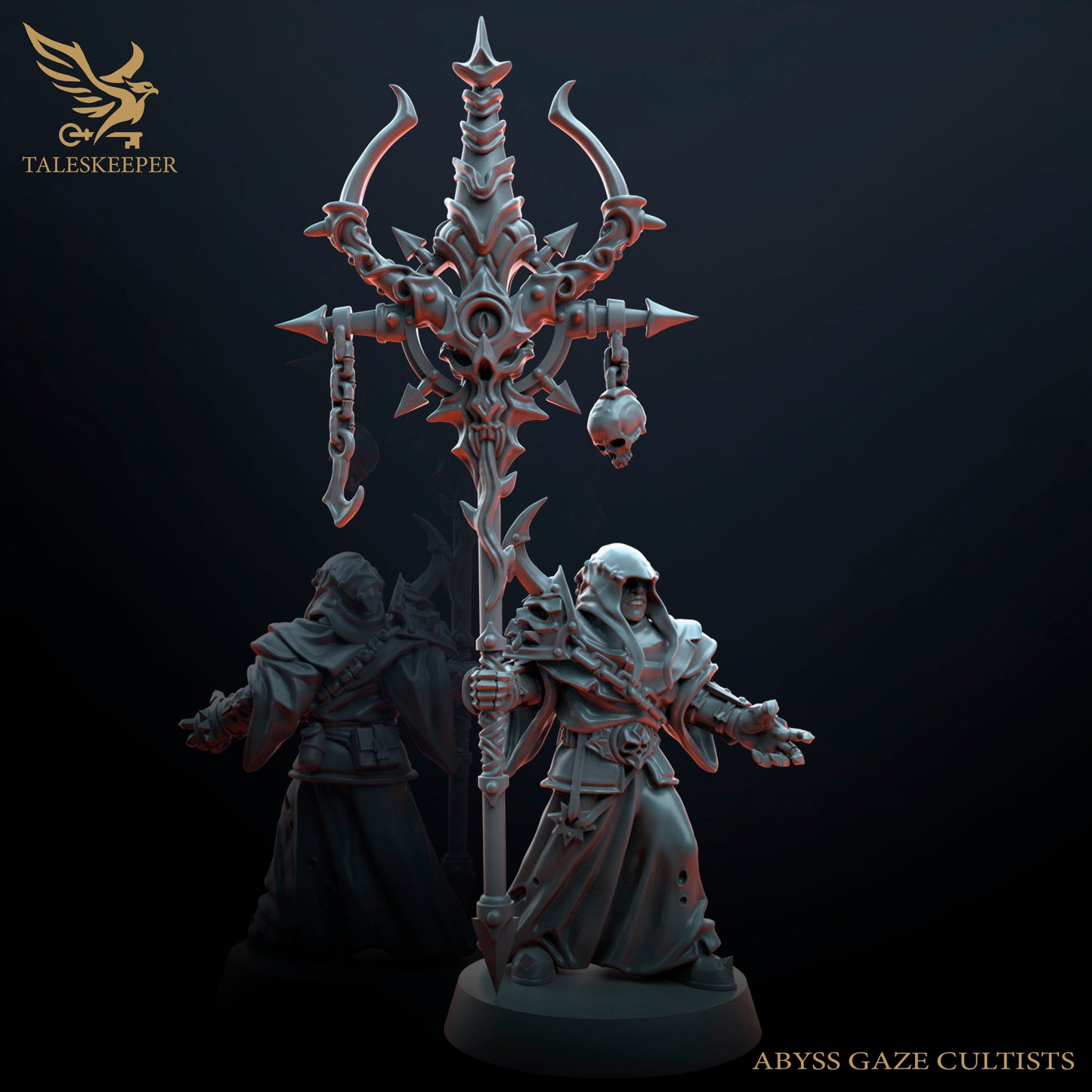 Cult of Abyss Gaze - Proxies / Cultists / Modular - by TalesKeeper - Tabletop Wargaming Miniature Sci-Fi Fantasy Daemon Proxy