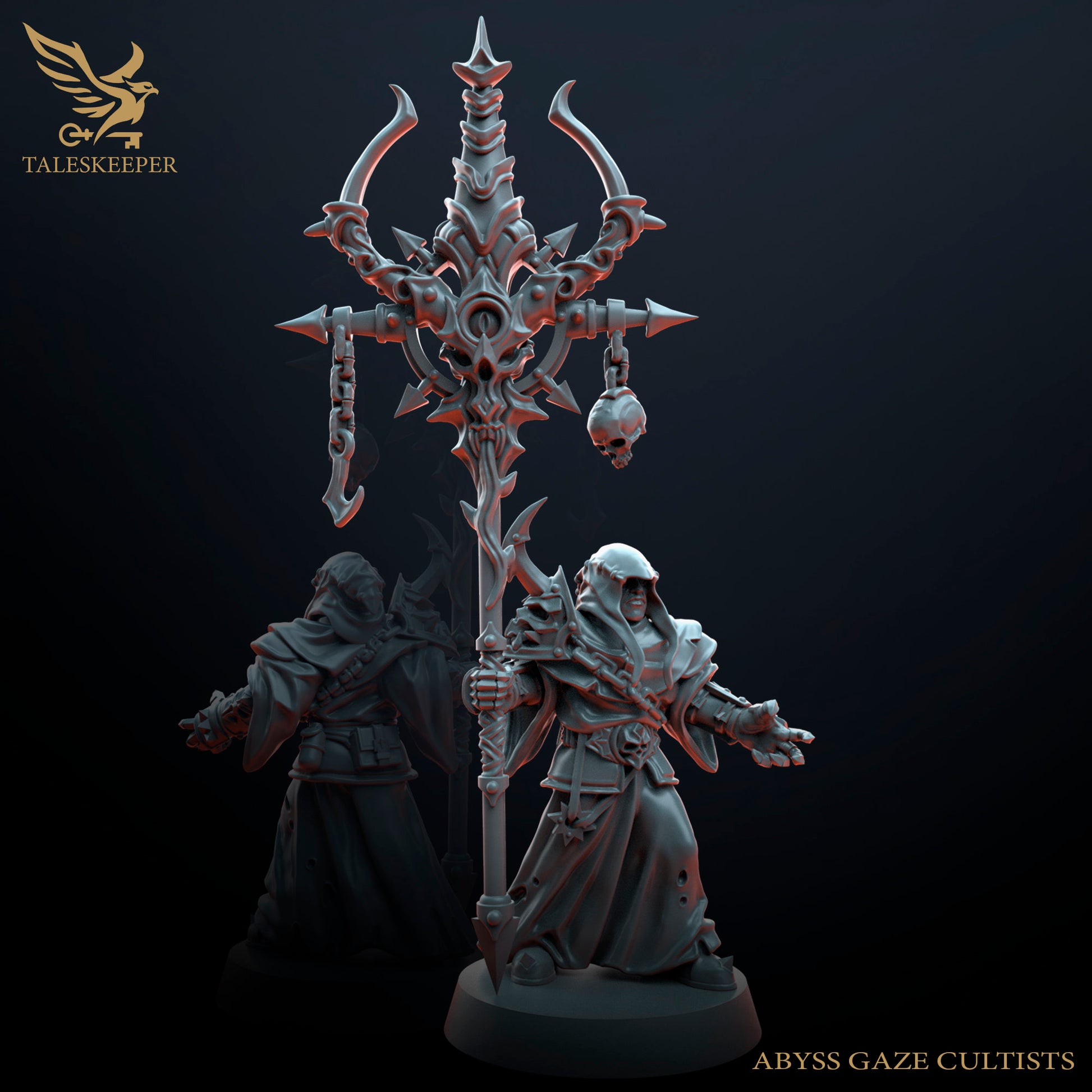 Cult of Abyss Gaze - Proxies / Cultists / Modular - by TalesKeeper - Tabletop Wargaming Miniature Sci-Fi Fantasy Daemon Proxy