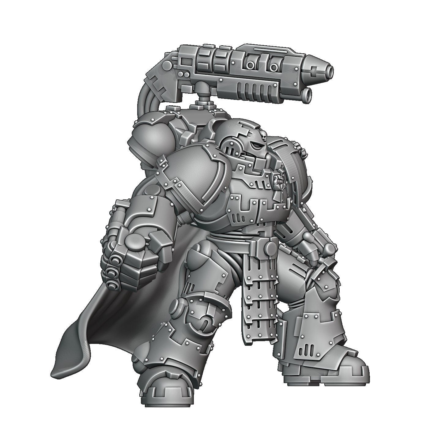 Sunforged Legion - Prime Aegis Commander - DMS Minis - Tabletop Wargaming Miniature Sci-Fi/Proxy/OPR