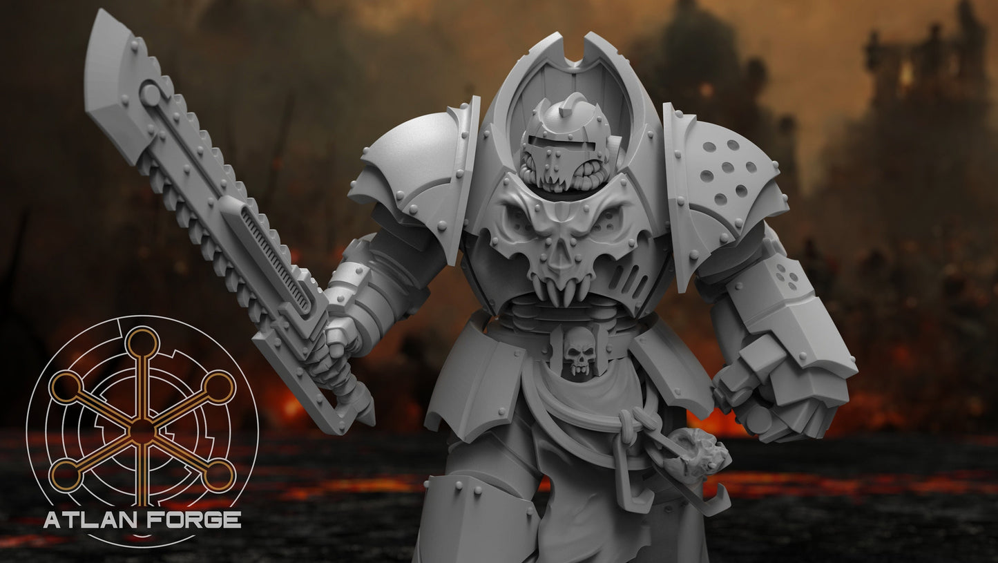 Nekramoroi Uriasi Heavy Armor - Vampire Knights - Atlan Forge - Tabletop Wargaming Miniature Sci-Fi Chaos Daemon Proxy Modular