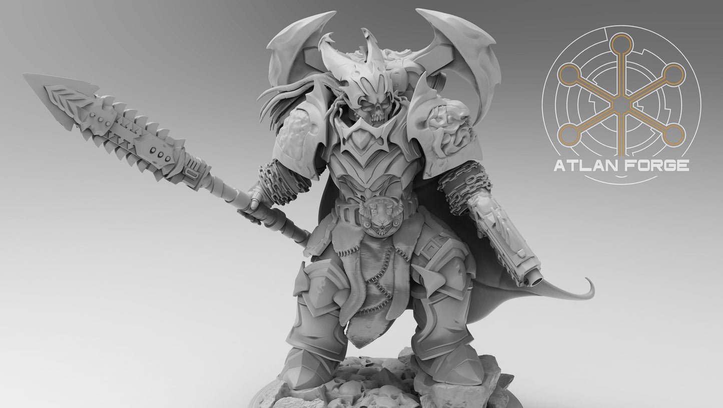 Nekramoroi Captain - Vampire Knights - Atlan Forge - Tabletop Wargaming Miniature Sci-Fi/Chaos/Daemon/Proxy/Modular