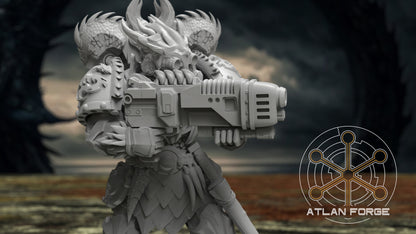 Dragon Knights Wardens - Atlan Forge - Tabletop Wargaming Miniature Sci-Fi Chaos Daemon Proxy Modular