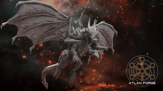 Dragon Knights Battle Dragon - Atlan Forge - Tabletop Wargaming Miniature Sci-Fi/Chaos/Daemon/Proxy/Modular