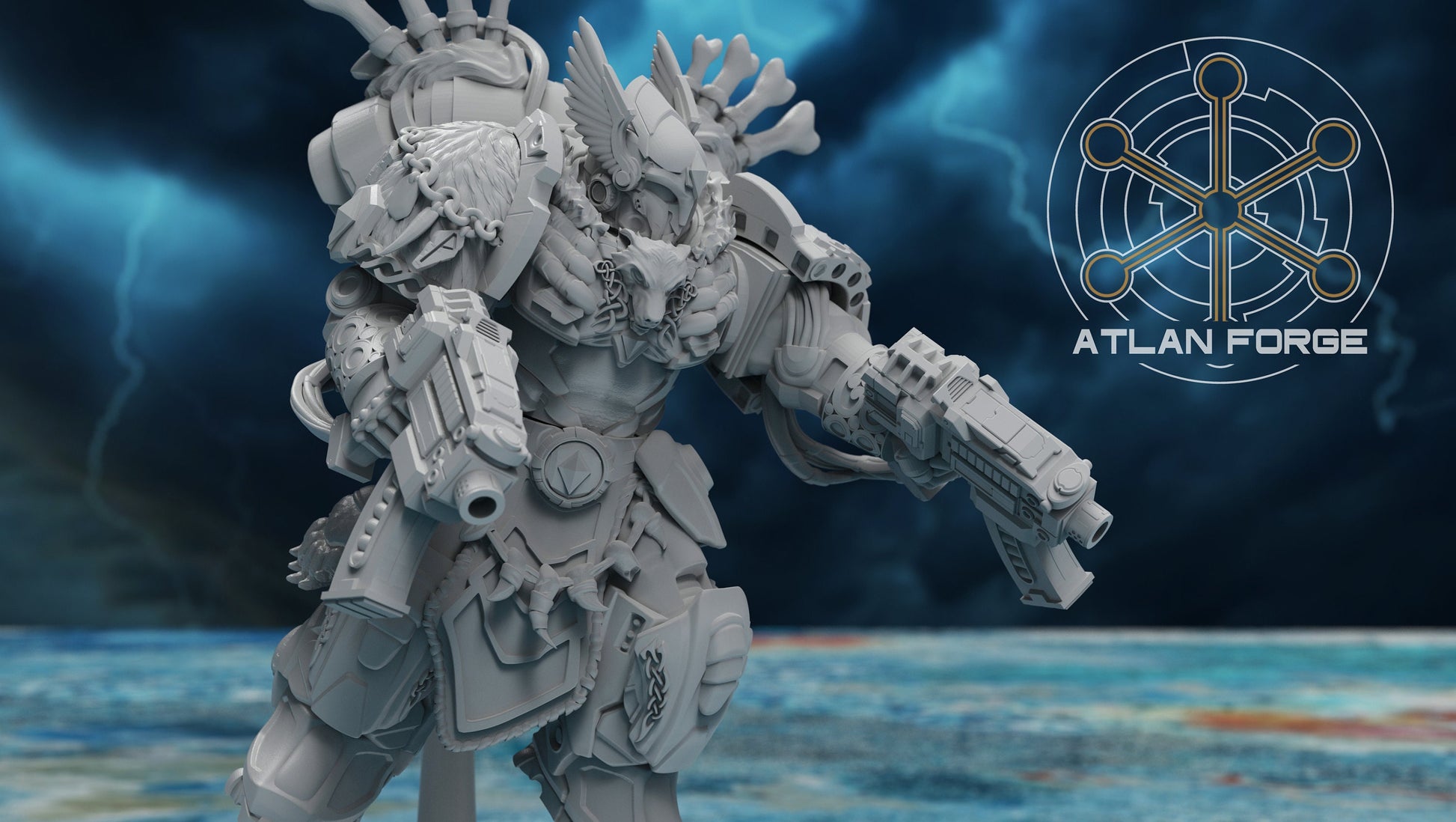 Asgardian Storm Aegis - Atlan Forge - Tabletop Wargaming Miniature Sci-Fi/Proxy/Modular