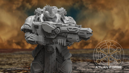 Dragon Aegis Rangers - Atlan Forge - Tabletop Wargaming Miniature Sci-Fi Chaos Daemon Proxy Modular