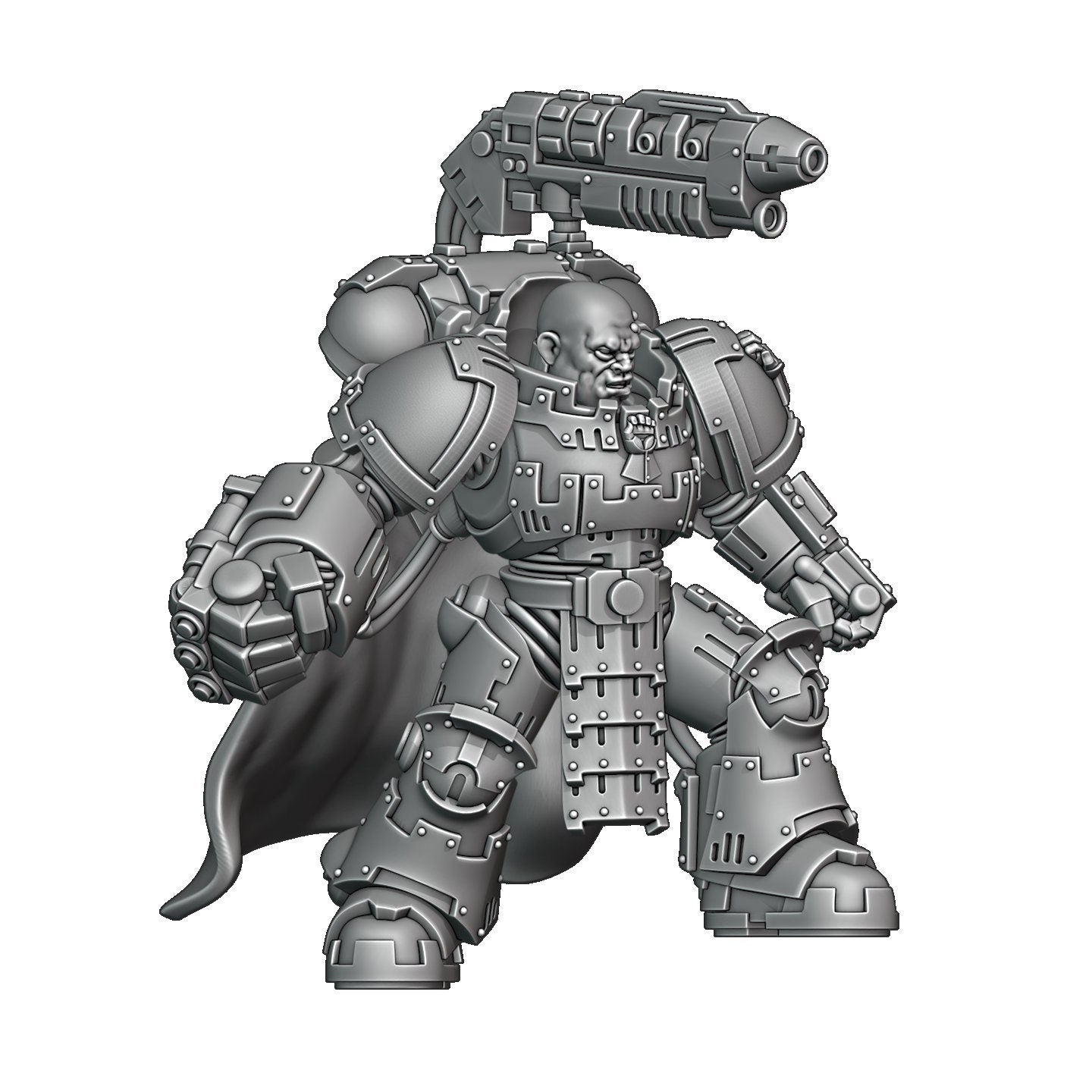 Sunforged Legion - Prime Aegis Commander - DMS Minis - Tabletop Wargaming Miniature Sci-Fi/Proxy/OPR