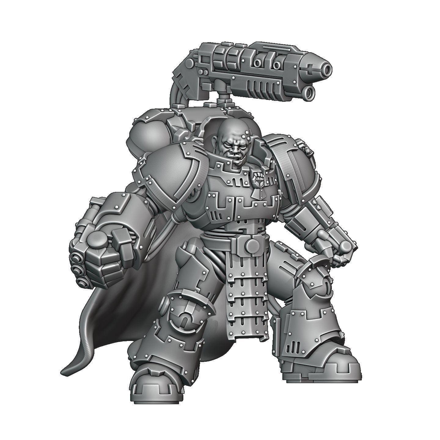 Sunforged Legion - Prime Aegis Commander - DMS Minis - Tabletop Wargaming Miniature Sci-Fi/Proxy/OPR