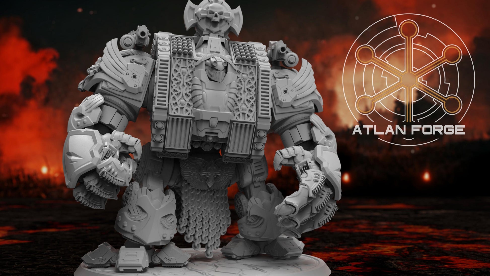 Templar Crusader Dreadnought - Atlan Forge - Tabletop Wargaming Miniature Sci-Fi/Proxy/Modular