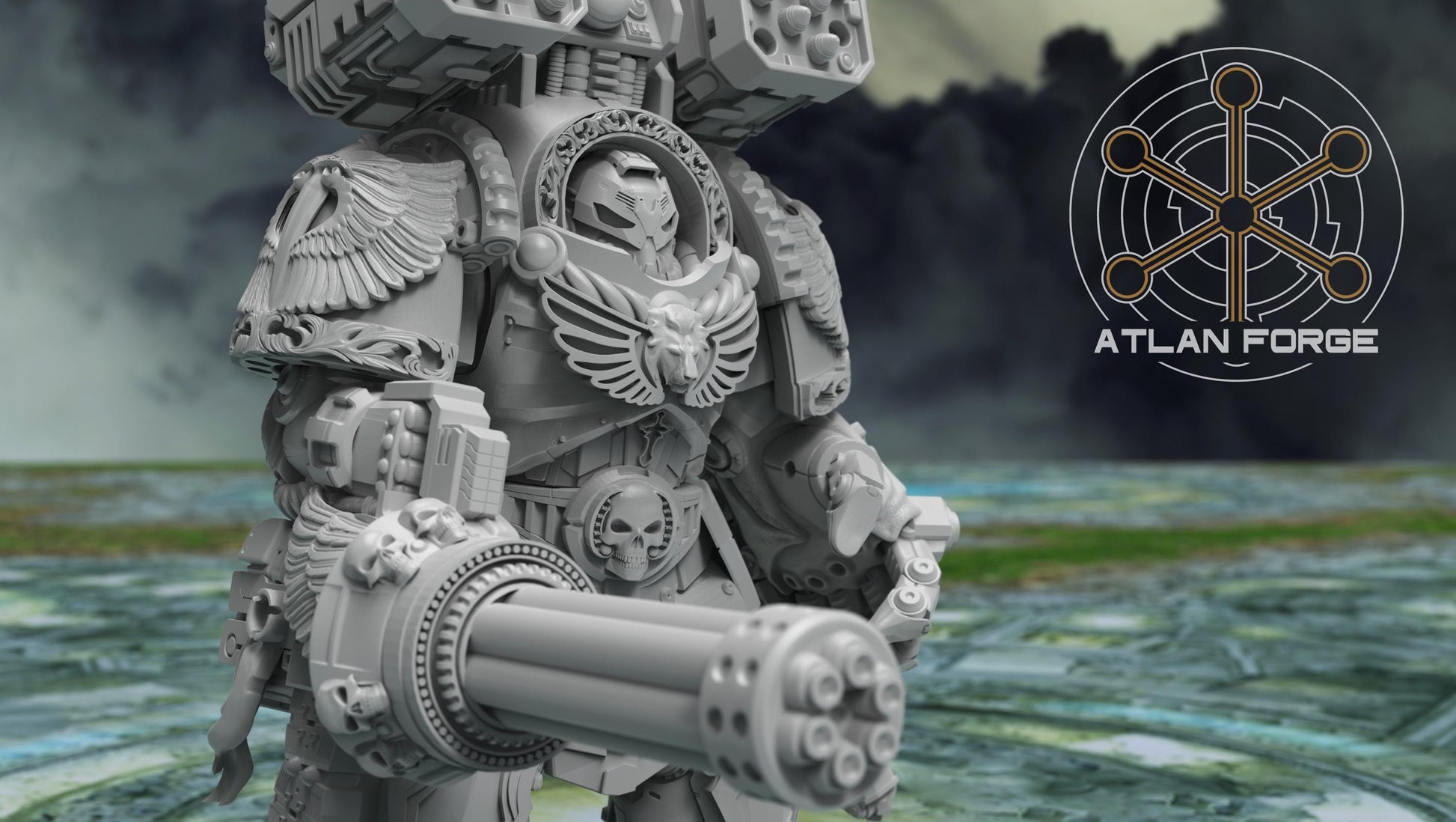 Angelic Dominators - Atlan Forge - Tabletop Wargaming Miniature Sci-Fi/Proxy/Modular