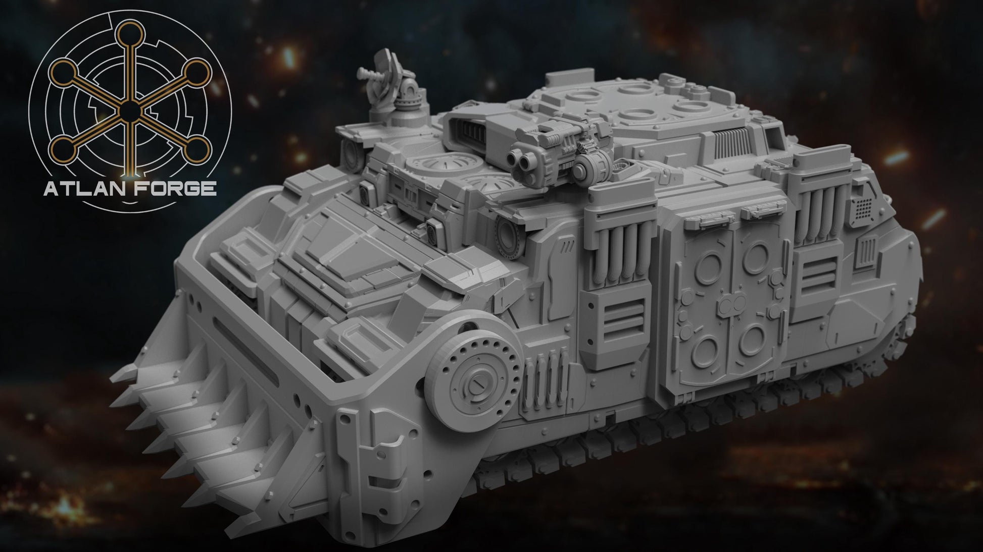 Arctodus Missile Vehicle - Atlan Forge - Tabletop Wargaming Miniature Sci-Fi Proxy Modular