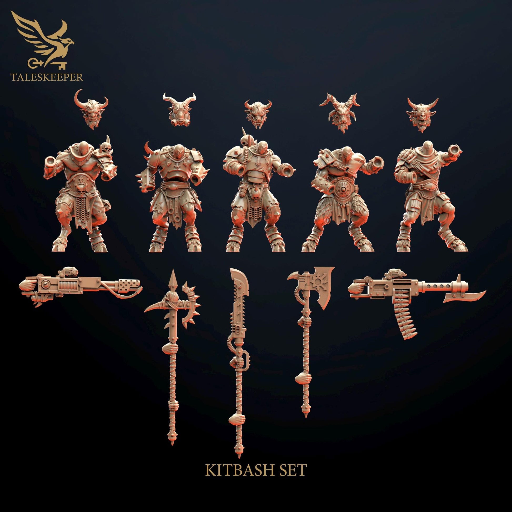 Beastmen Cultists - by TalesKeeper - Tabletop Wargaming Miniature Sci-Fi Chaos Fantasy Daemon Proxy