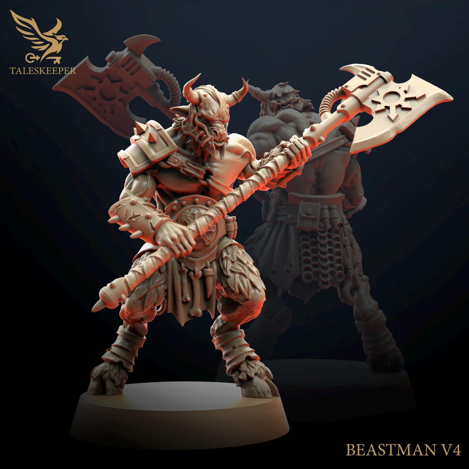 Beastmen Cultists - by TalesKeeper - Tabletop Wargaming Miniature Sci-Fi Chaos Fantasy Daemon Proxy