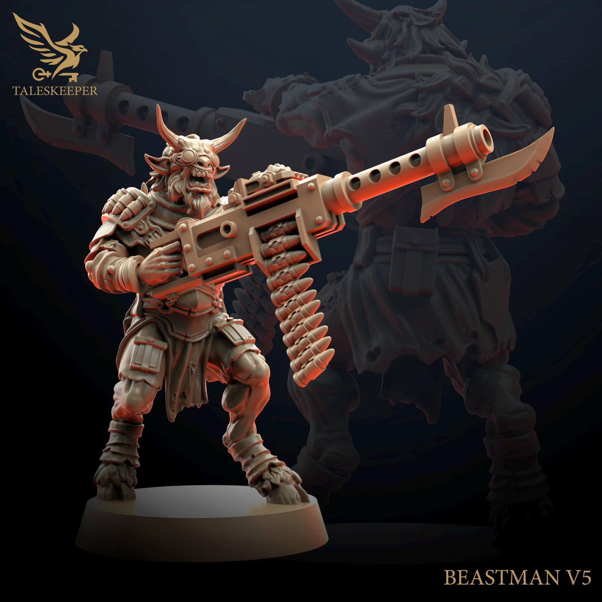 Beastmen Cultists - by TalesKeeper - Tabletop Wargaming Miniature Sci-Fi Chaos Fantasy Daemon Proxy