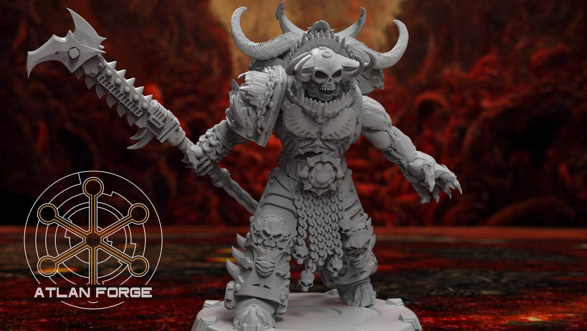 Champions of Hades - Atlan Forge - Tabletop Wargaming Miniature Sci-Fi/Chaos/Daemon/Proxy/Modular