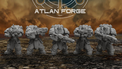 Dragon Aegis Rangers - Atlan Forge - Tabletop Wargaming Miniature Sci-Fi Chaos Daemon Proxy Modular