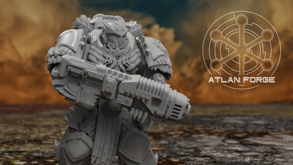 Dragon Aegis Rangers - Atlan Forge - Tabletop Wargaming Miniature Sci-Fi Chaos Daemon Proxy Modular