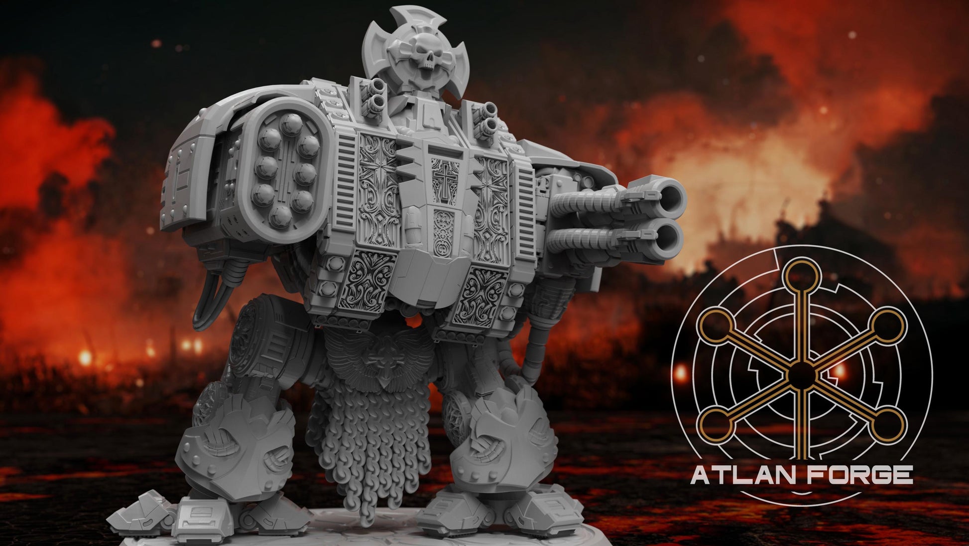 Templar Crusader Dreadnought - Atlan Forge - Tabletop Wargaming Miniature Sci-Fi/Proxy/Modular