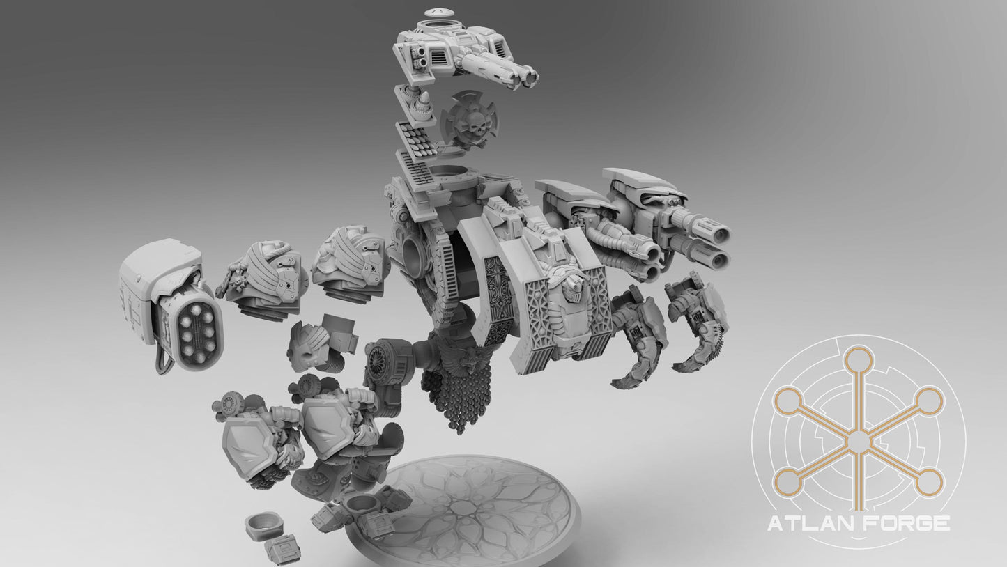 Templar Crusader Dreadnought - Atlan Forge - Tabletop Wargaming Miniature Sci-Fi/Proxy/Modular