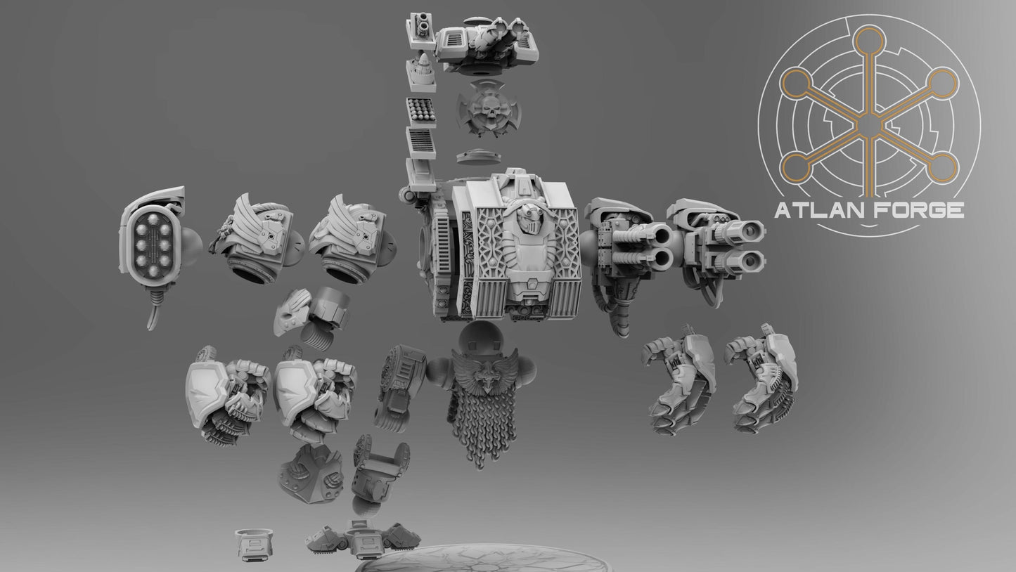 Templar Crusader Dreadnought - Atlan Forge - Tabletop Wargaming Miniature Sci-Fi/Proxy/Modular