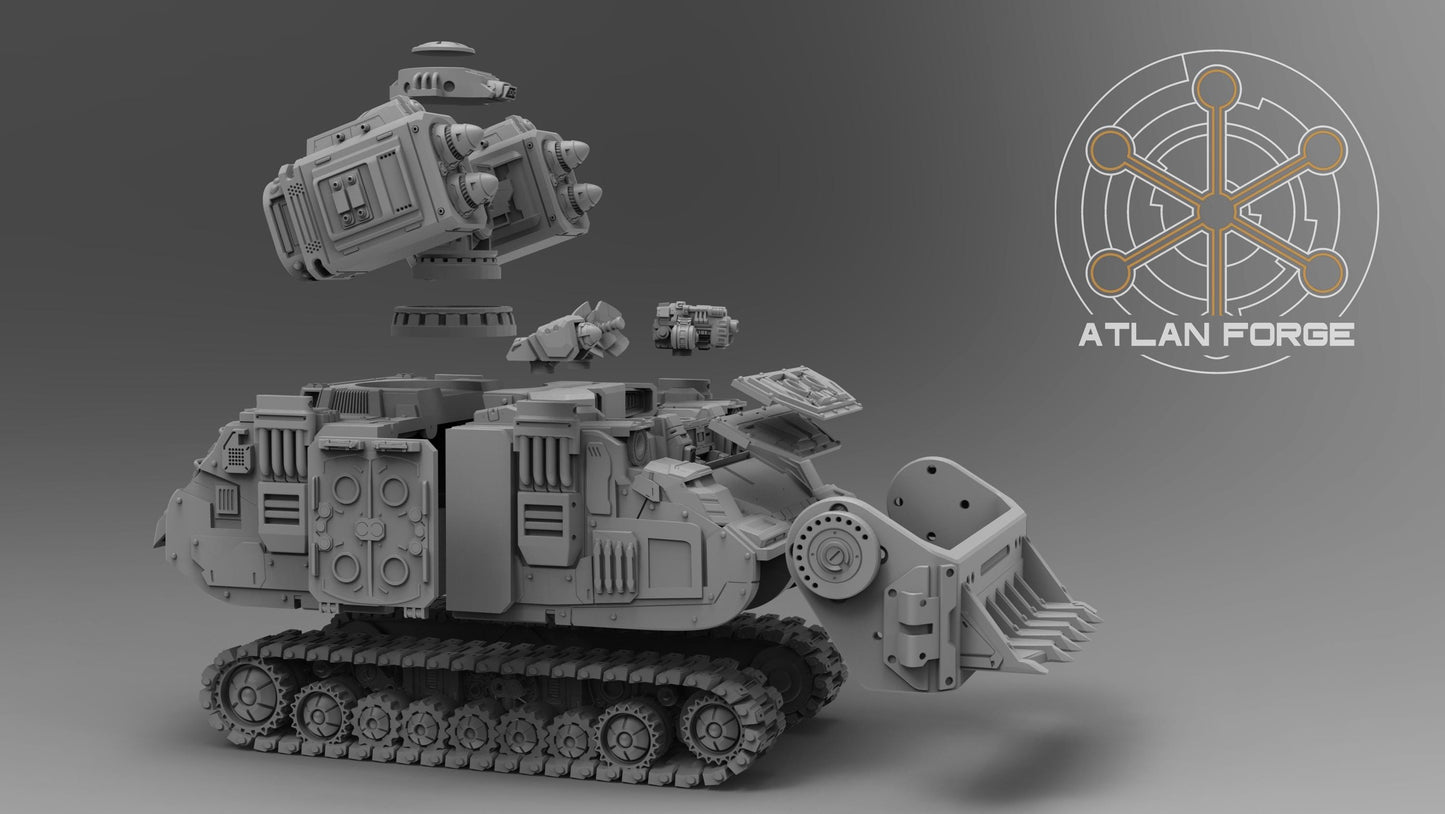 Arctodus Missile Vehicle - Atlan Forge - Tabletop Wargaming Miniature Sci-Fi Proxy Modular