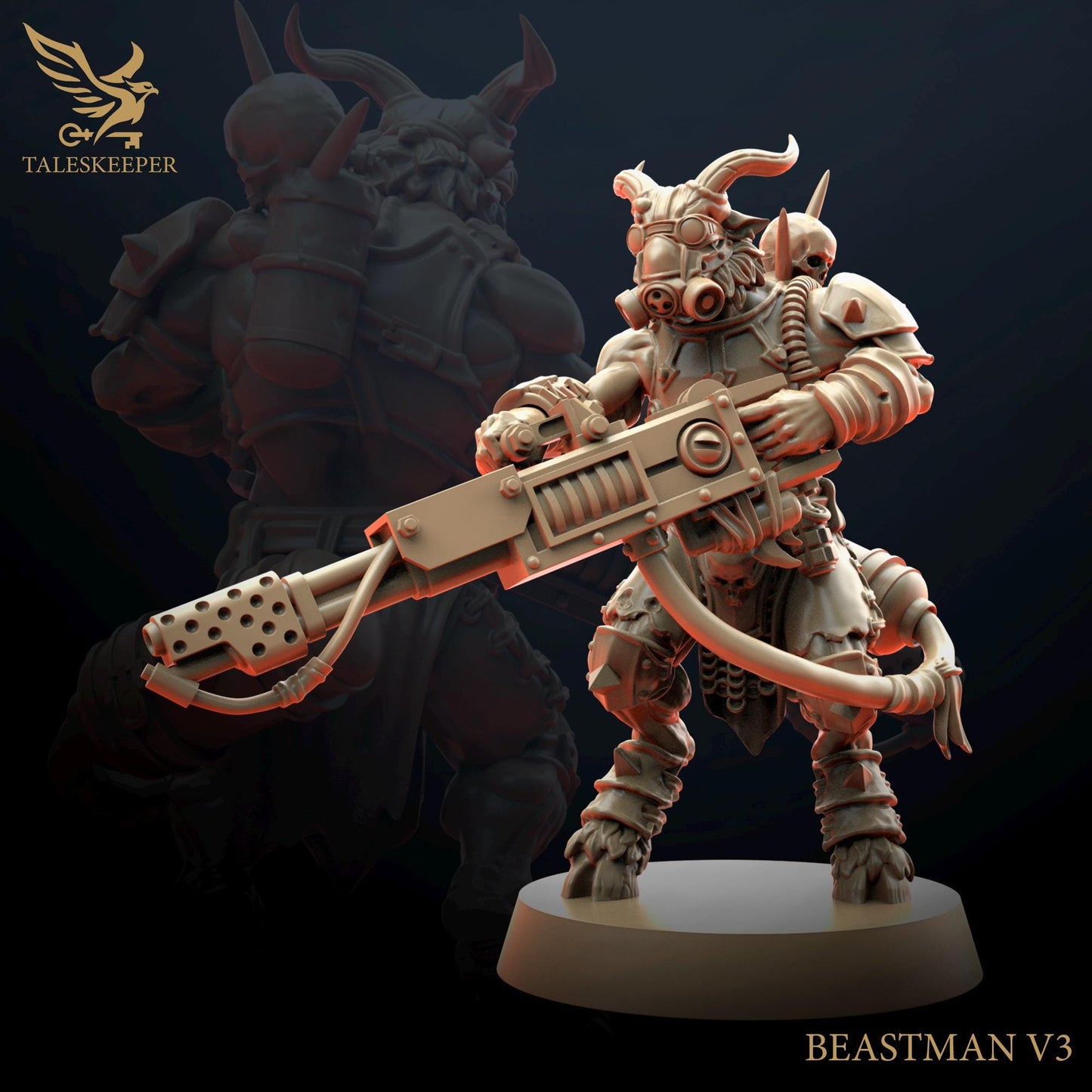 Beastmen Cultists - by TalesKeeper - Tabletop Wargaming Miniature Sci-Fi Chaos Fantasy Daemon Proxy