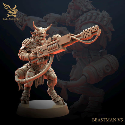 Beastmen Cultists - by TalesKeeper - Tabletop Wargaming Miniature Sci-Fi Chaos Fantasy Daemon Proxy