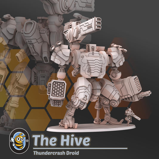 Thundercrash Droid - Hivemind Minis - Tabletop Wargaming Miniature Sci-Fi/Tank/Proxy