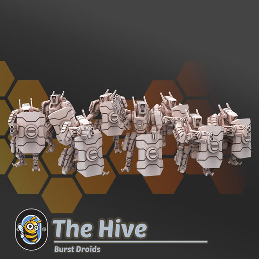 Burst Droids (x10) - Hivemind Minis - Tabletop Wargaming Miniature Sci-Fi/Tank/Proxy