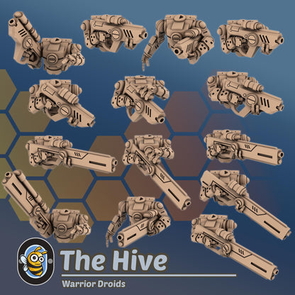 Warrior Droids (x10) - Hivemind Minis - Tabletop Wargaming Miniature Sci-Fi/Tank/Proxy